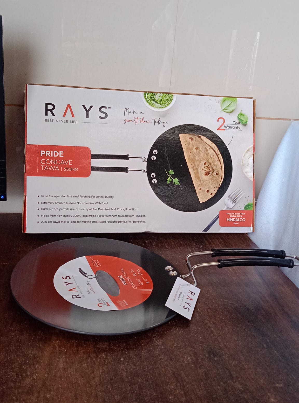 Multi Purpose Aluminium Rays Roti Tawa (10 Inch / 3 MM / 1-Year warranty,  ISI Number :- 2347, BIS Number :- CM/L -7600164310 Multi Purpose Aluminium Rays Roti Tawa (10 Inch / 3 MM / 1-Year warranty,  ISI Number :- 2347, BIS Number :- CM/L -7600164310